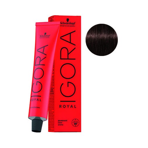 Coloration Igora Royal 4-68 châtain marron rouge 60ml