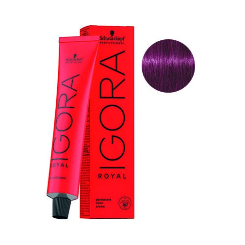 Coloration Igora Royal 9-98 blond très clair violet rouge 60ml