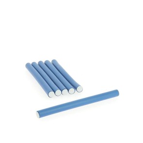 Bigoudis Rollers bleus x 6 (14mm x 18cm)