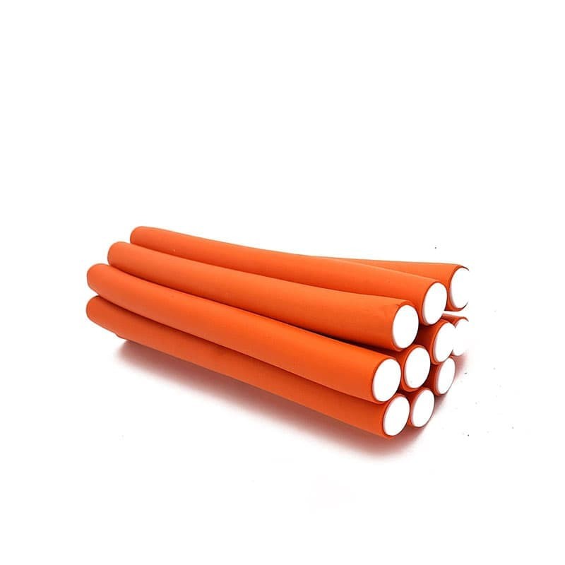 Bigoudis Rollers oranges x 10 (16mm x 18cm)