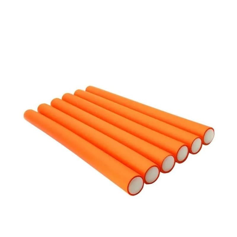 Bigoudis Rollers oranges x 6 (16mm x 18cm)