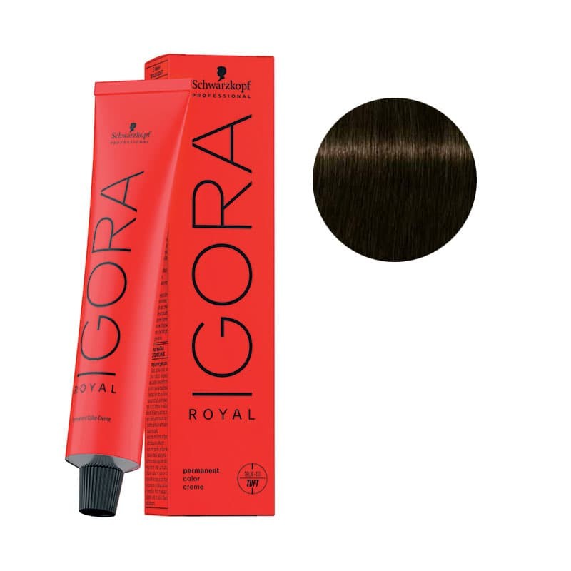 Coloration Igora Royal 4-46 châtain beige marron 60ml