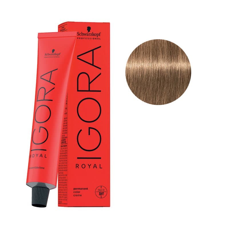 Coloration Igora Royal 8-46 blond clair beige marron 60ml