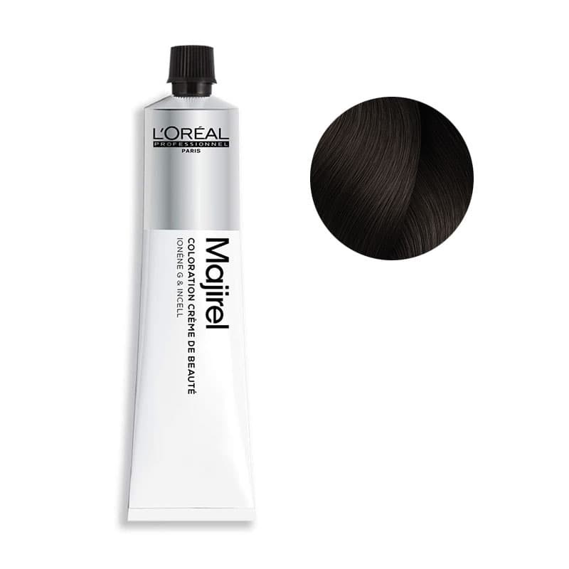 Coloration Majirel N°5,15 châtain clair cendré acajou 50ml