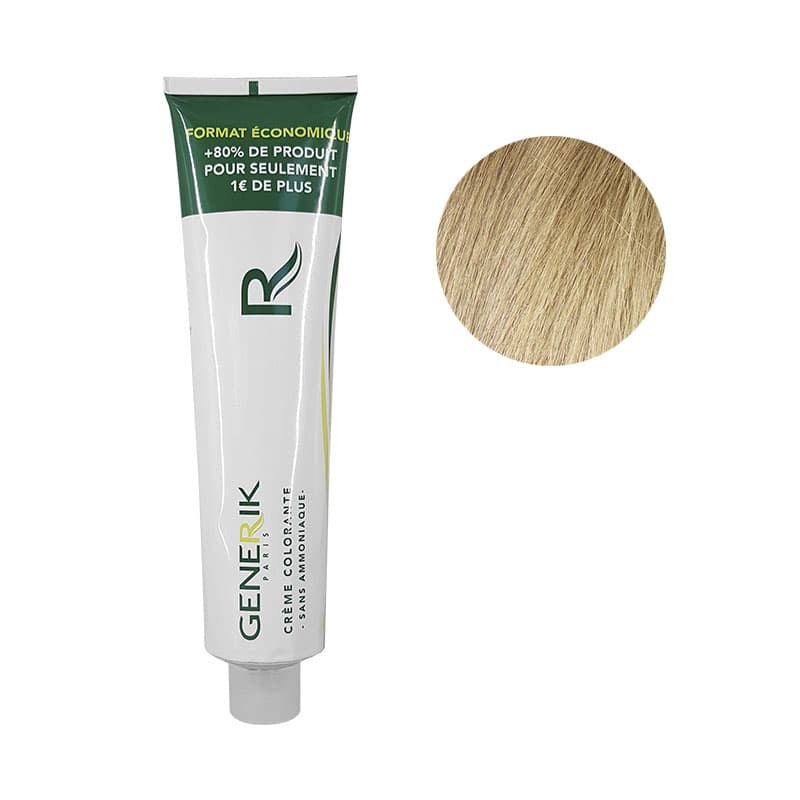 Coloration sans ammoniaque Générik 10 blond très très clair 180ml