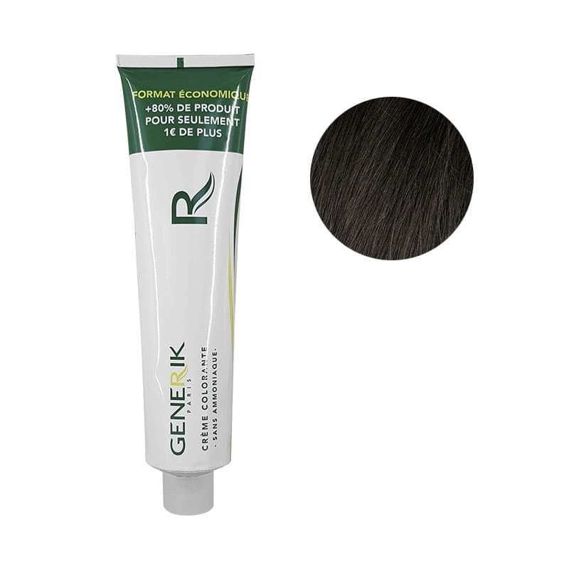 Coloration sans ammoniaque Générik 3 châtain foncé 180ml