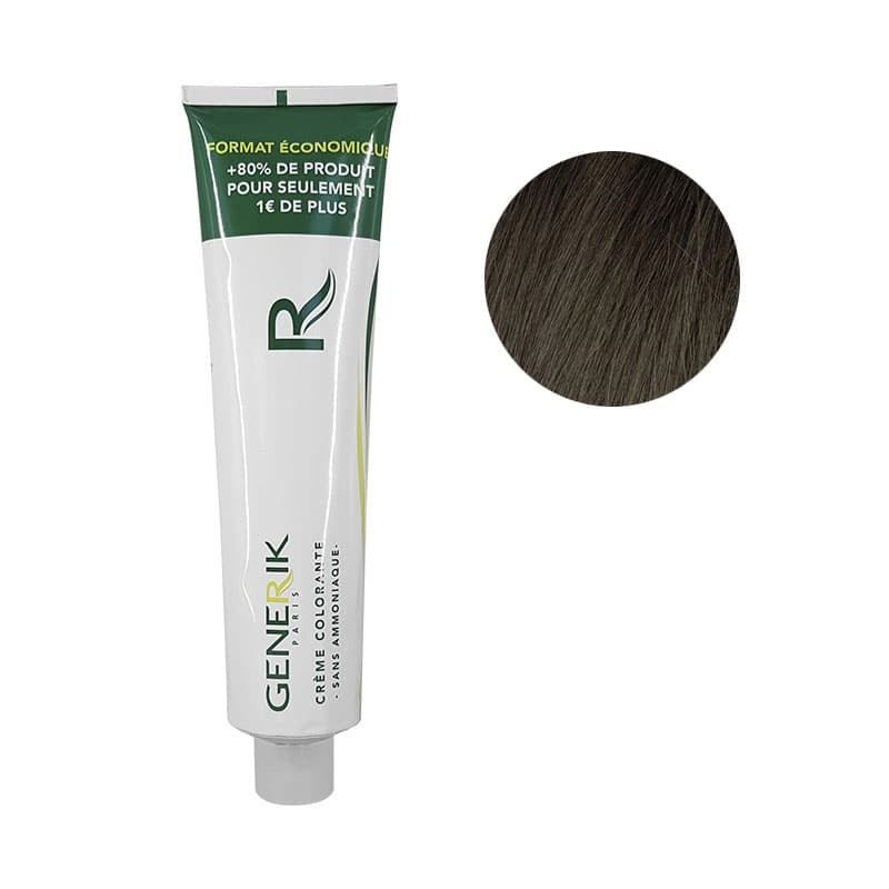 Coloration sans ammoniaque Générik 4 châtain 180ml