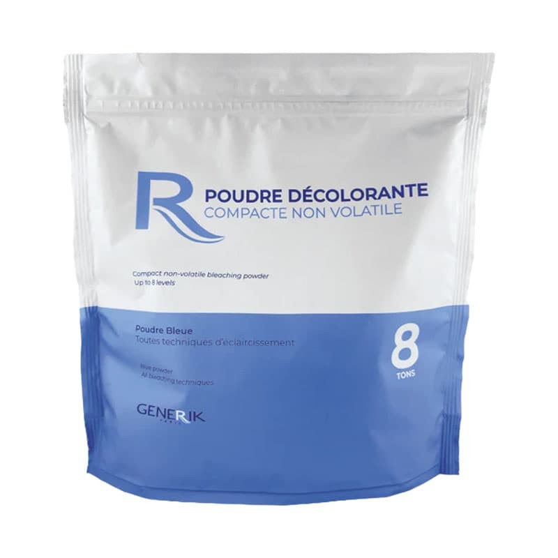 Poudre décolorante bleue 8 tons Générik 500g