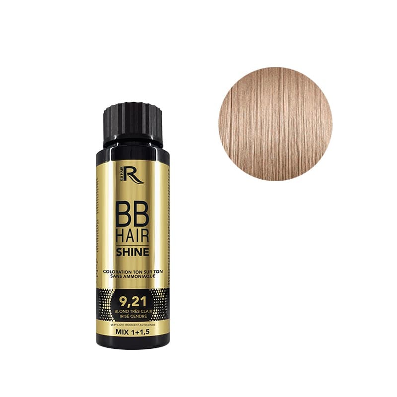 Coloration BBhair Shine 9.21 blond très clair irisé cendré 60ml