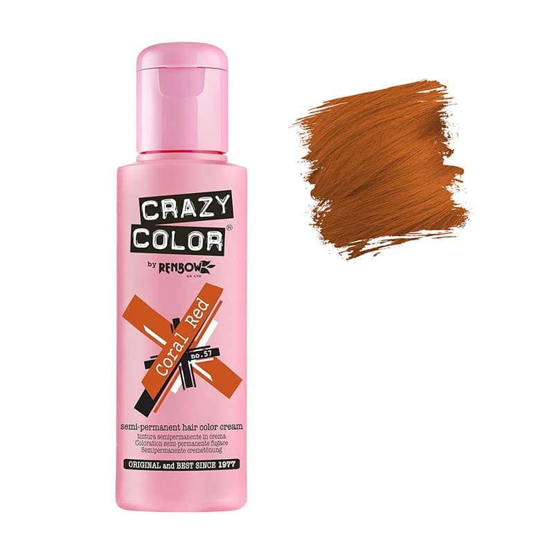 Coloration temporaire Crazy Color n°57 Coral red 100ml