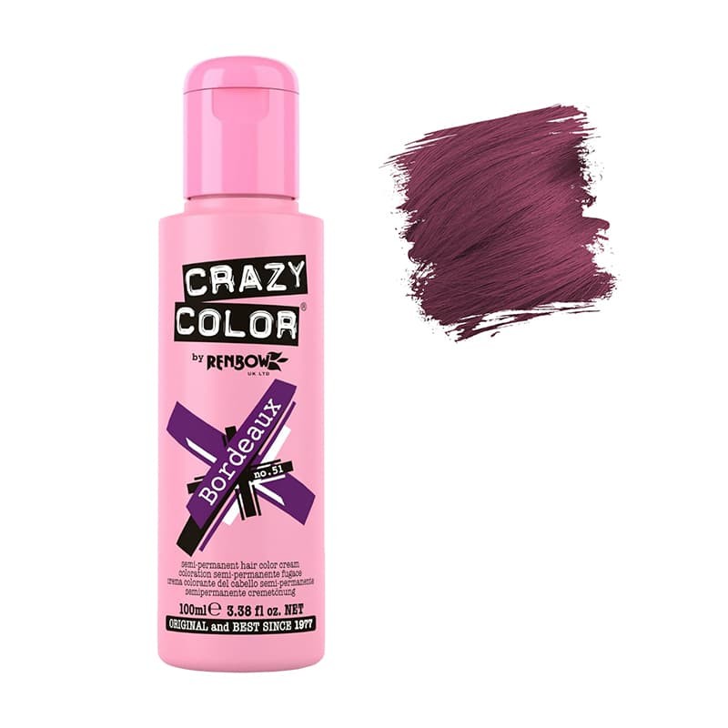 Coloration temporaire Crazy Color n°51 Bordeaux 100ml