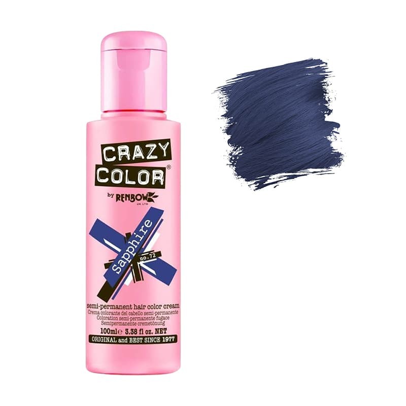 Coloration temporaire Crazy Color n°72 Sapphire 100ml