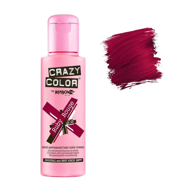 Coloration temporaire Crazy Color n°66 Ruby rouge 100ml