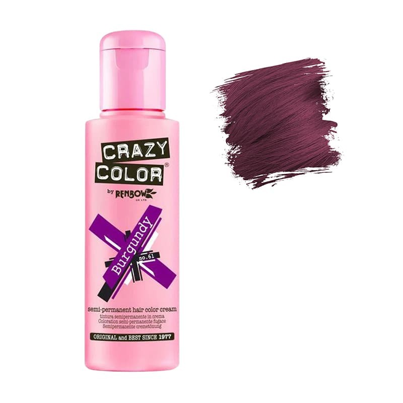 Coloration temporaire Crazy Color n°61Burgundi 100ml