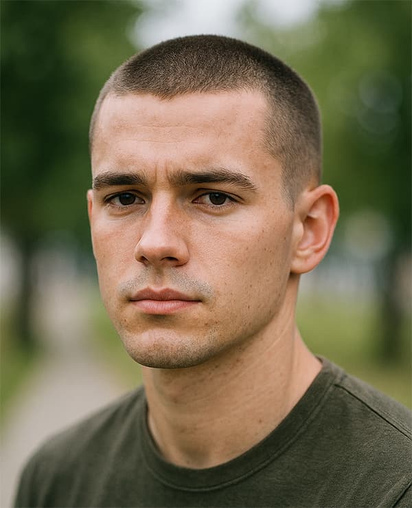 La coupe de cheveux buzz cut