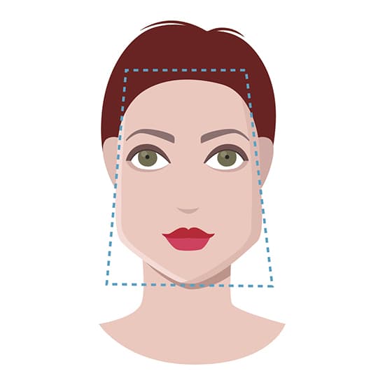 Un visage trap&egrave;ze