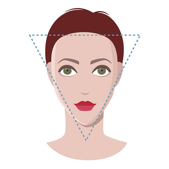 Un visage triangle
