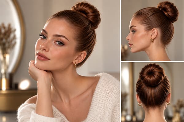 Femme avec un Chignon Ballerine