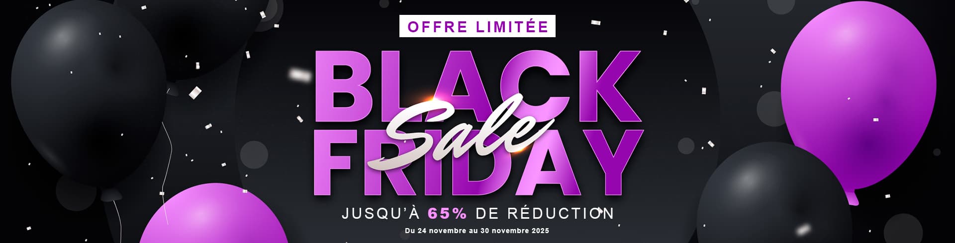 Bannière Black Friday 2025